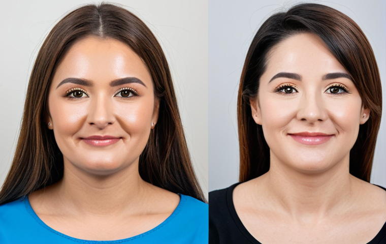 이중턱 교정 수술 - Diagnosing Double Chin Type**

"A professional female doctor in a clinic, examining a patient (fully...