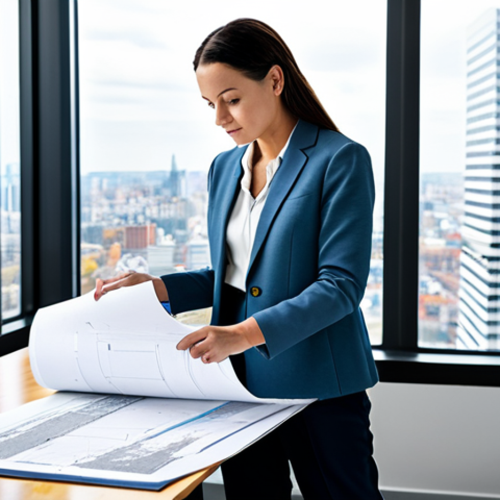 피부과와 성형외과 차이 - **Prompt:** A professional female architect, fully clothed in a stylish but modest blazer and slacks...