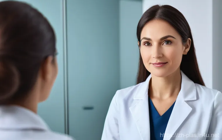 성형외과 병원 추천 - **Prompt 1: Personalized Consultation with Expert Doctor**
"A professional, female aesthetic doc...