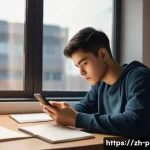 Home 19 안면 비대칭 사례 - **Prompt 1: "The Unseen Habits"**
A realistic depiction of a young adult, gender-neutral, sittin...