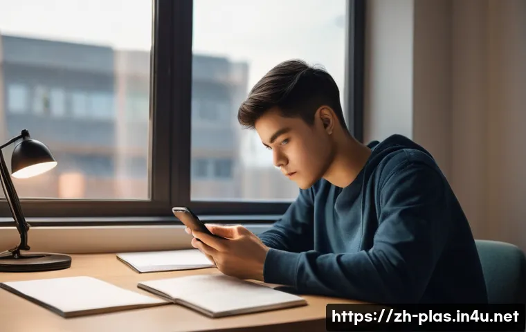 안면 비대칭 사례 - **Prompt 1: "The Unseen Habits"**
    A realistic depiction of a young adult, gender-neutral, sittin...